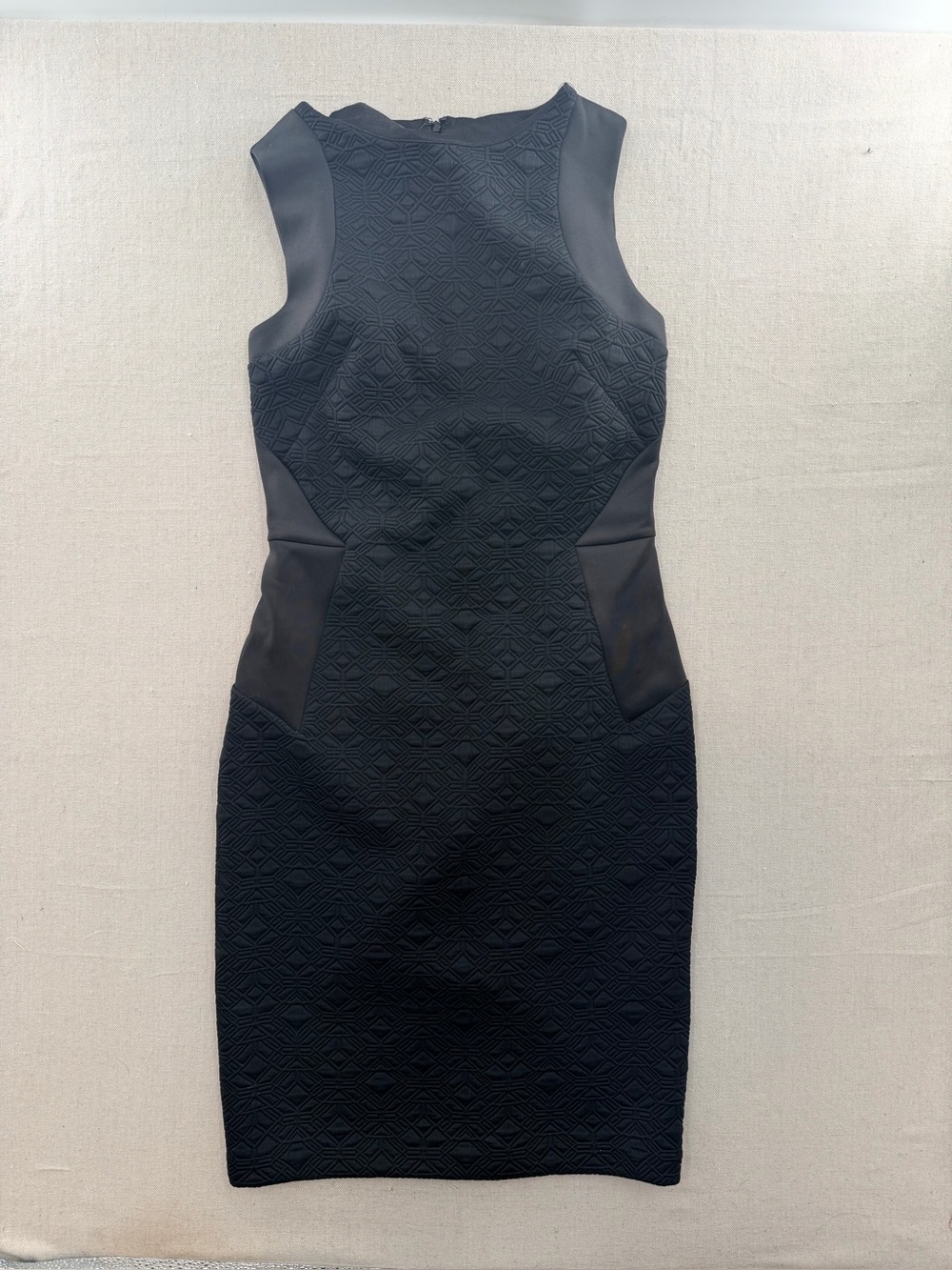Metaphor Classic Black Sleeveless Sheath Dress